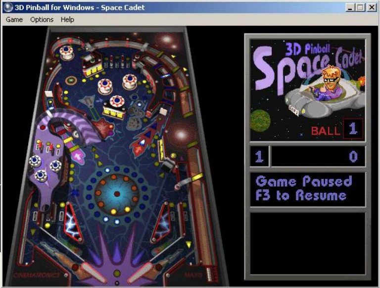 space cadet 3d pinball download